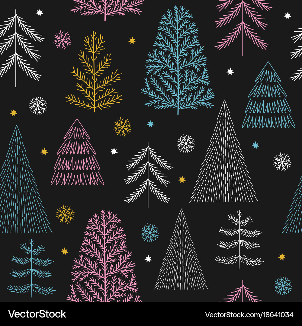 Seamless christmas pattern Royalty Free Vector Image