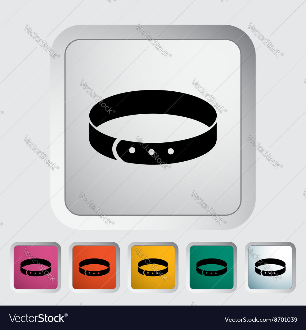 Collar flat icon Royalty Free Vector Image - VectorStock