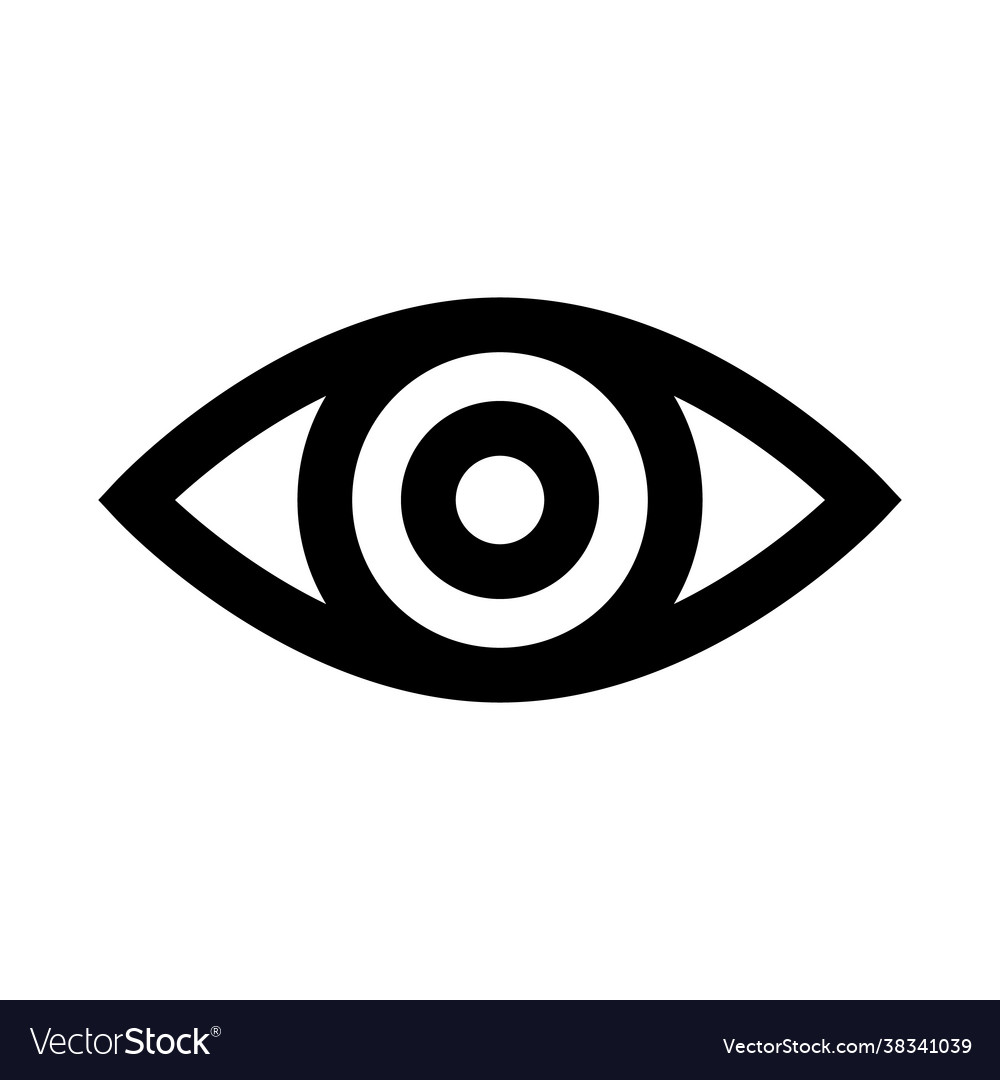 Eye icon symbol icon simple design Royalty Free Vector Image