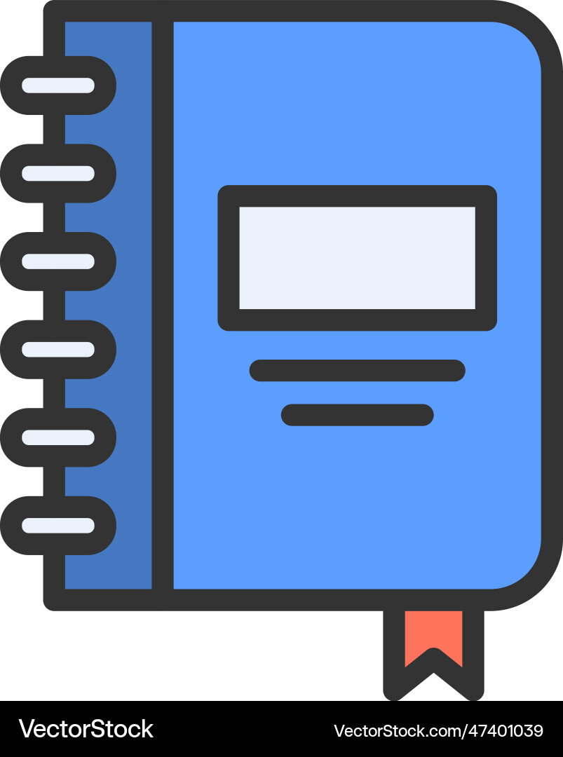 Notebook icon image Royalty Free Vector Image - VectorStock