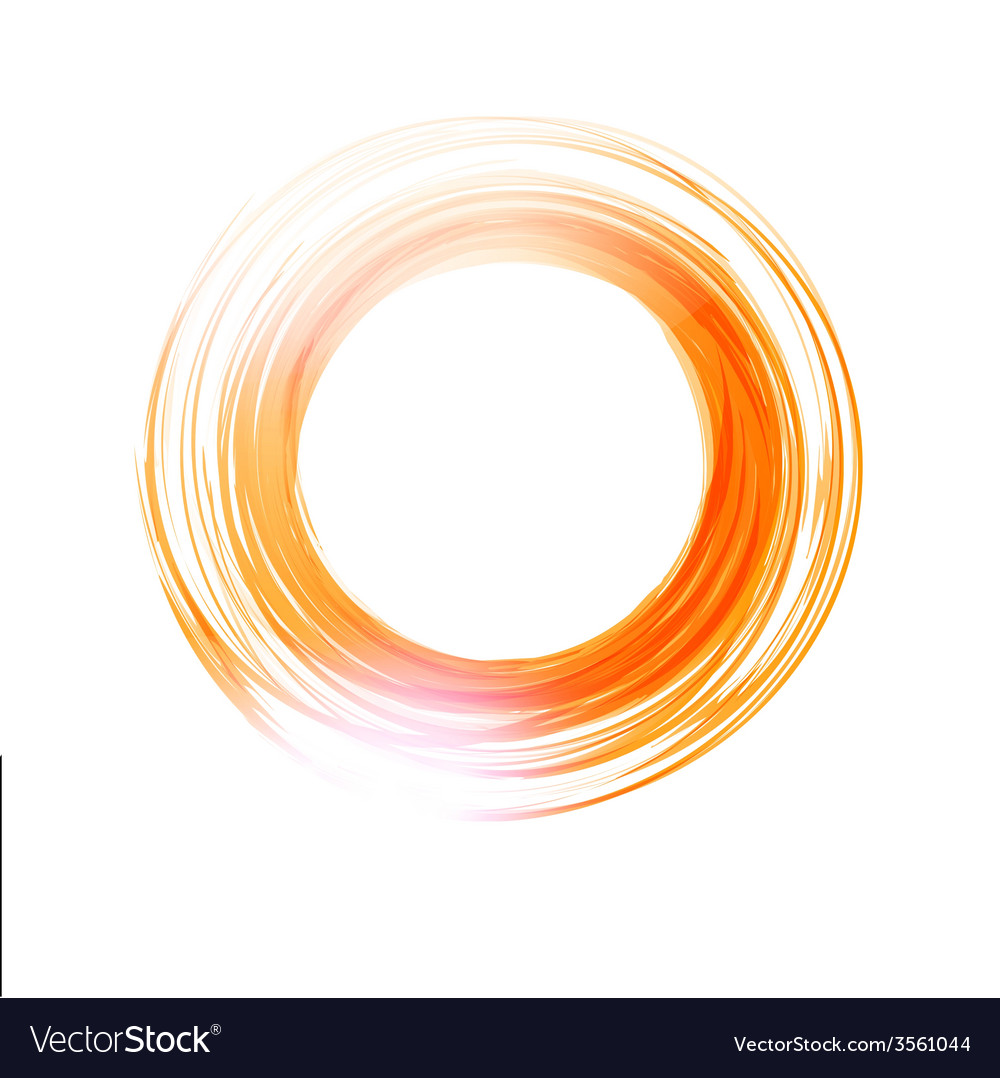 Abstract Circle Banner Logo Design Template Vector Image