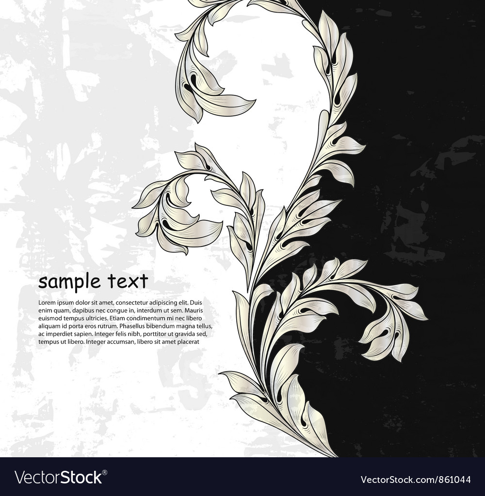Grunge Floral Background Royalty Free Vector Image Grunge Floral Background Royalty Free Vector Image