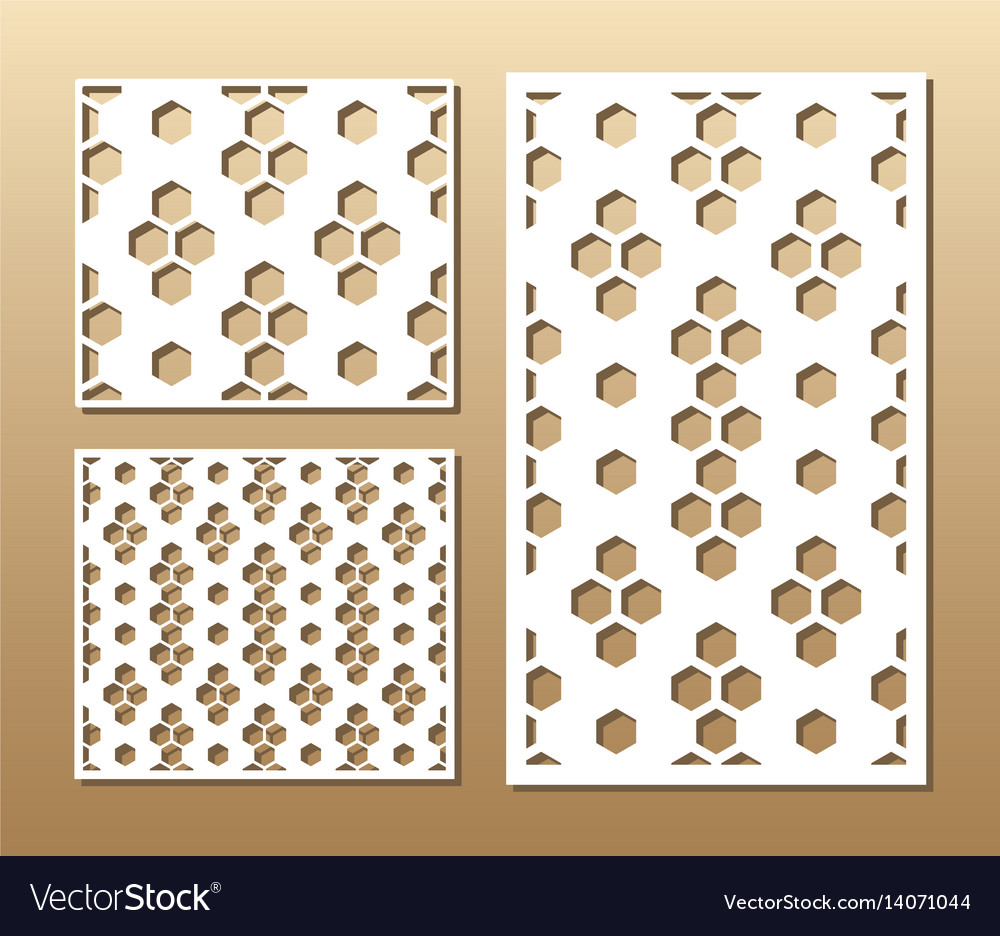 Laser cut panel Royalty Free Vector Image - VectorStock