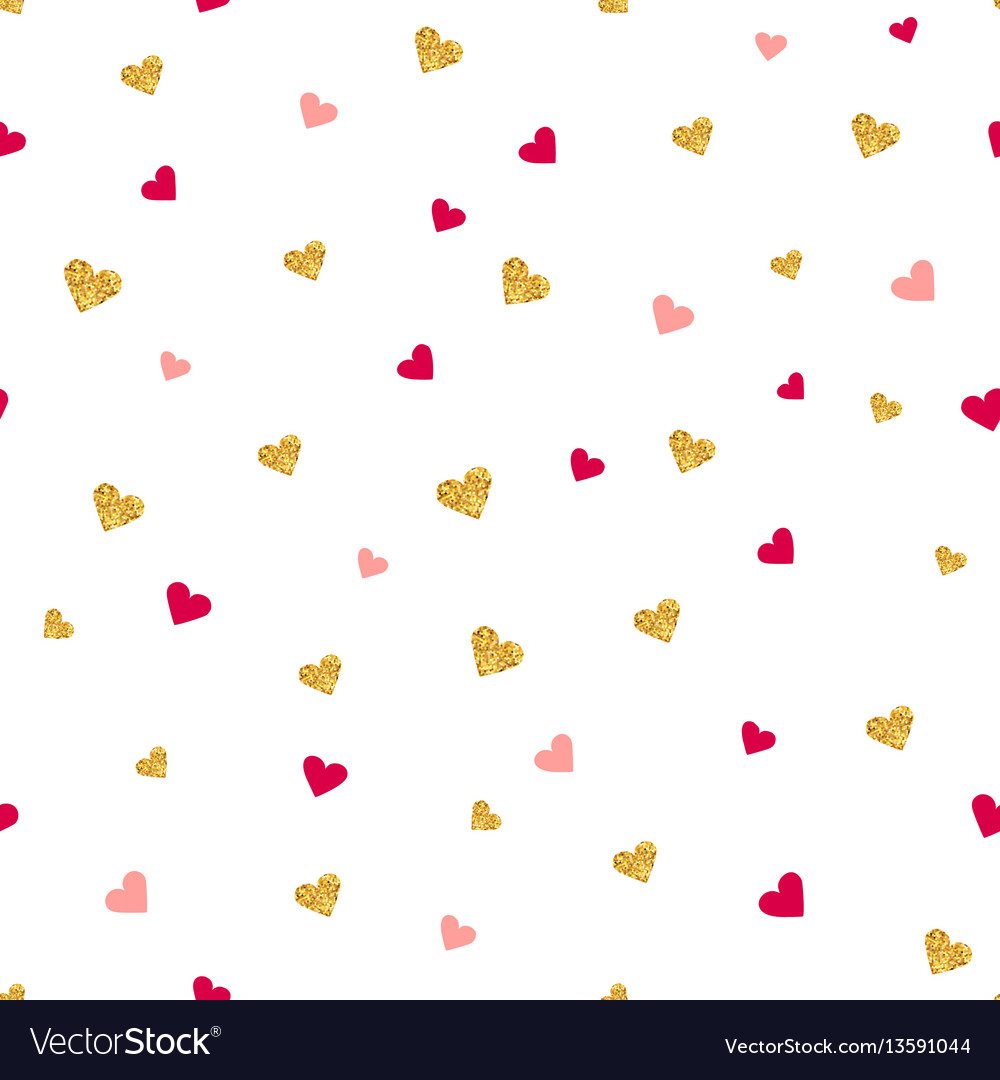 Valentines day seamless pattern vector image Valentines day seamless pattern