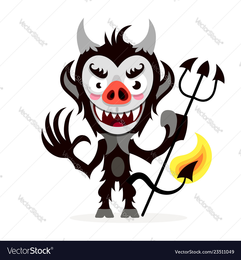 Cute cartoon imp funny emotions monsters Vector Image Cute cartoon imp funny emotions monsters Vector Image