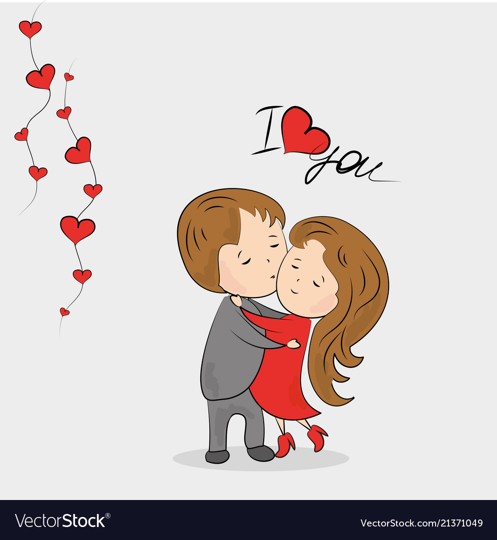 Love couple Royalty Free Vector Image - VectorStock