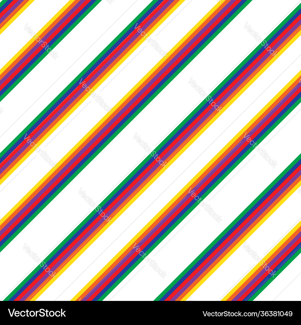 Rainbow stripe seamless pattern background Vector Image