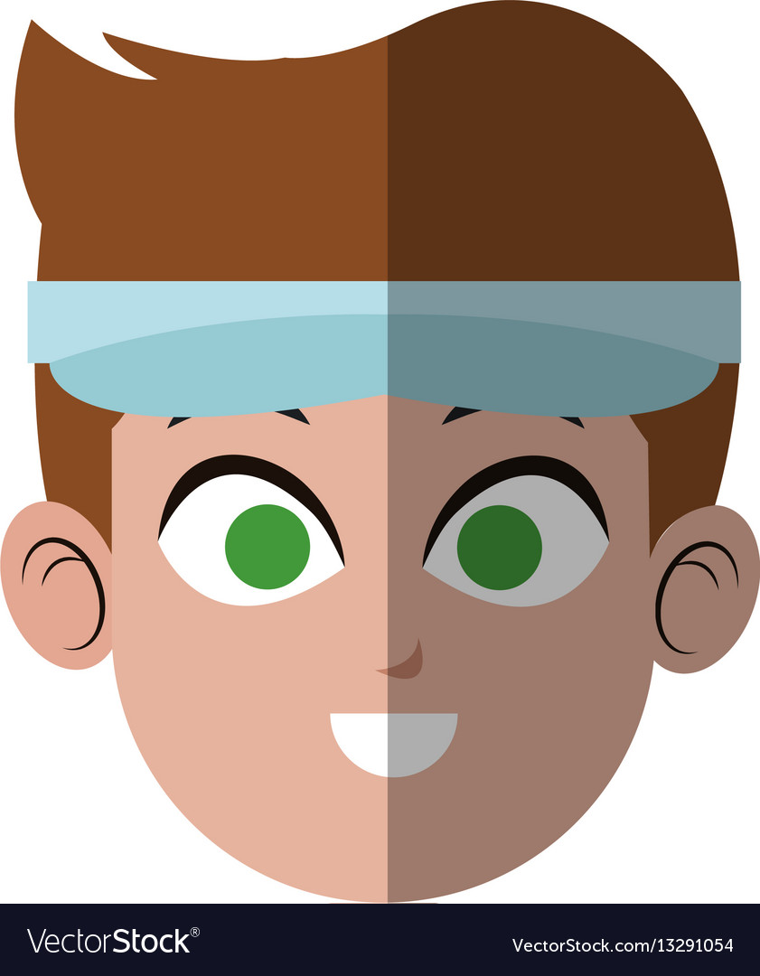 Man face icon Royalty Free Vector Image - VectorStock