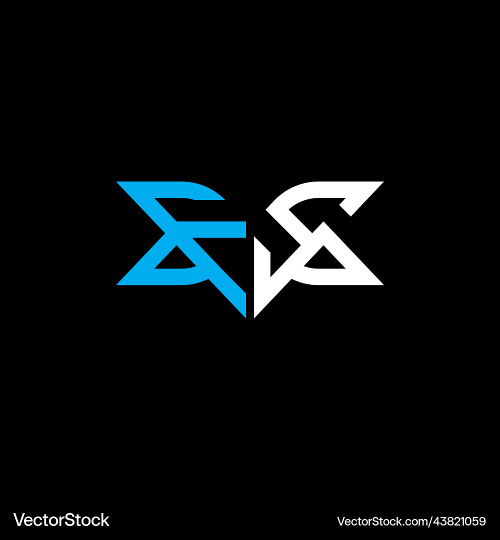 Fs letter logo creative design with graphic Vector Image
