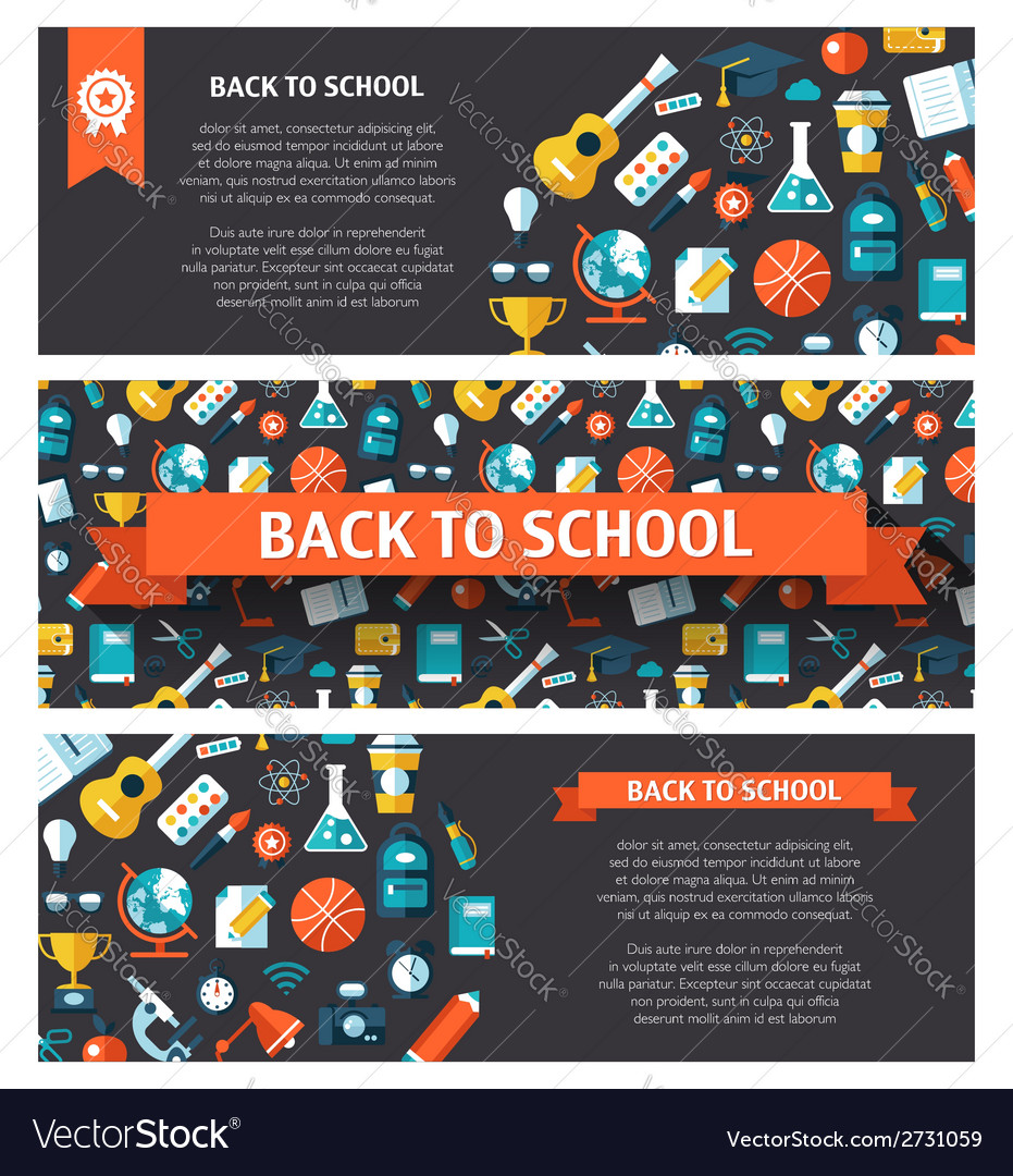 school flat design flyer templates free back to school flyer template