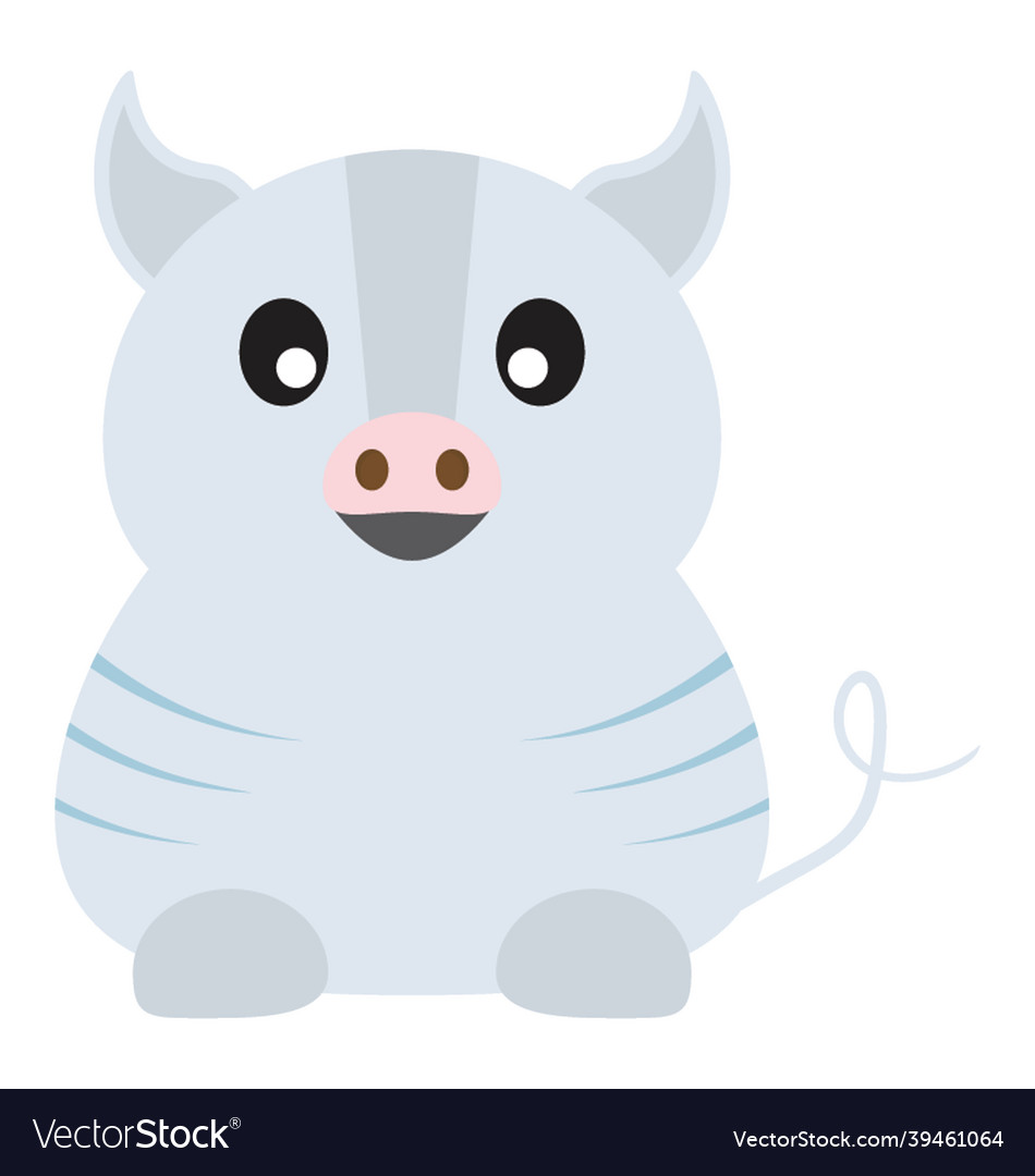 Fat pig Royalty Free Vector Image - VectorStock