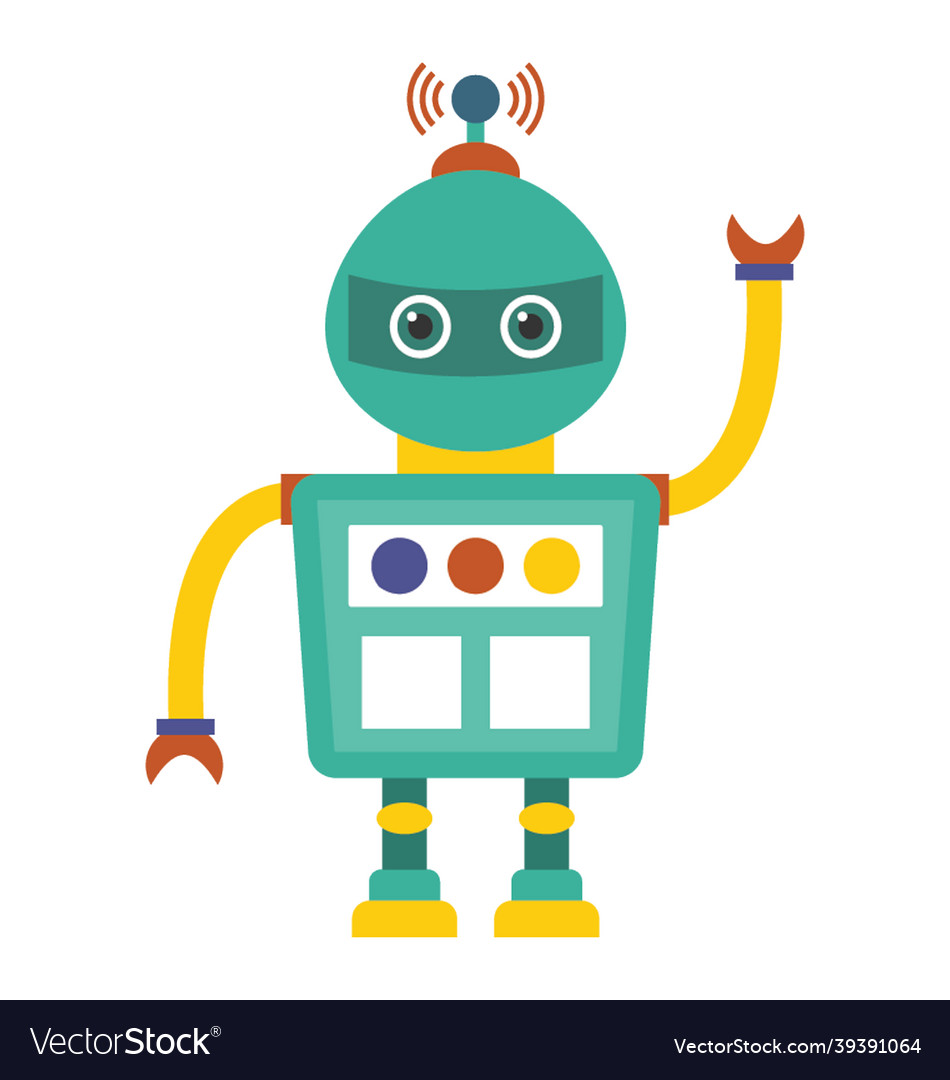 Robot machine Royalty Free Vector Image - VectorStock