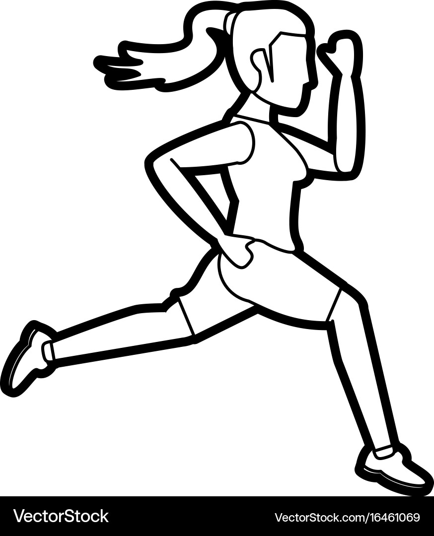 Running Royalty Free Vector Image - VectorStock