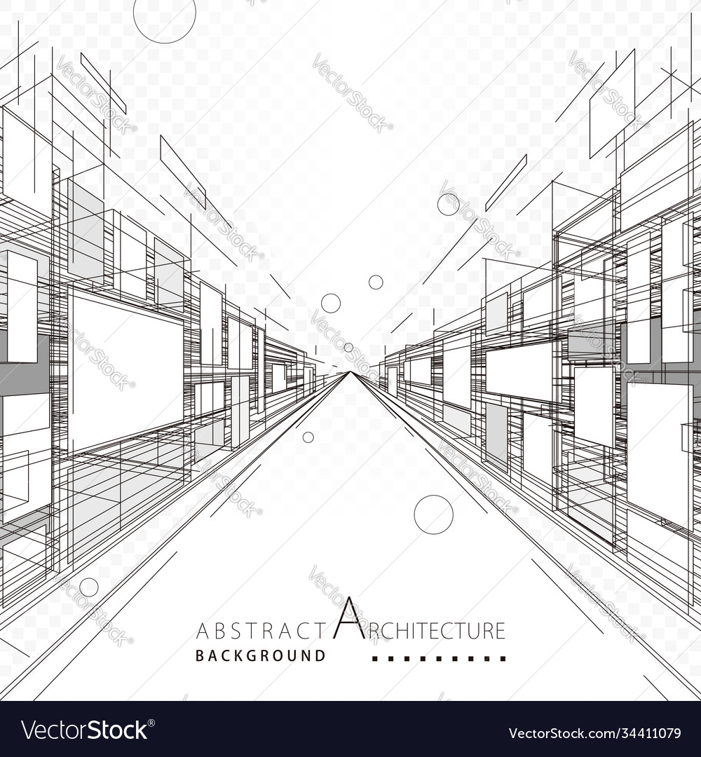 Abstract architecture design Royalty Free Vector Image