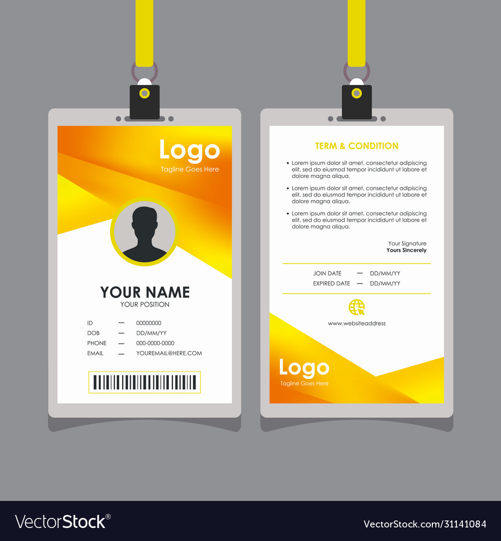 Orange Id Card