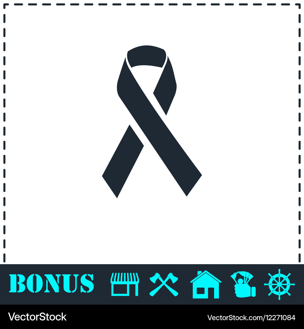 Aids icon flat Royalty Free Vector Image - VectorStock