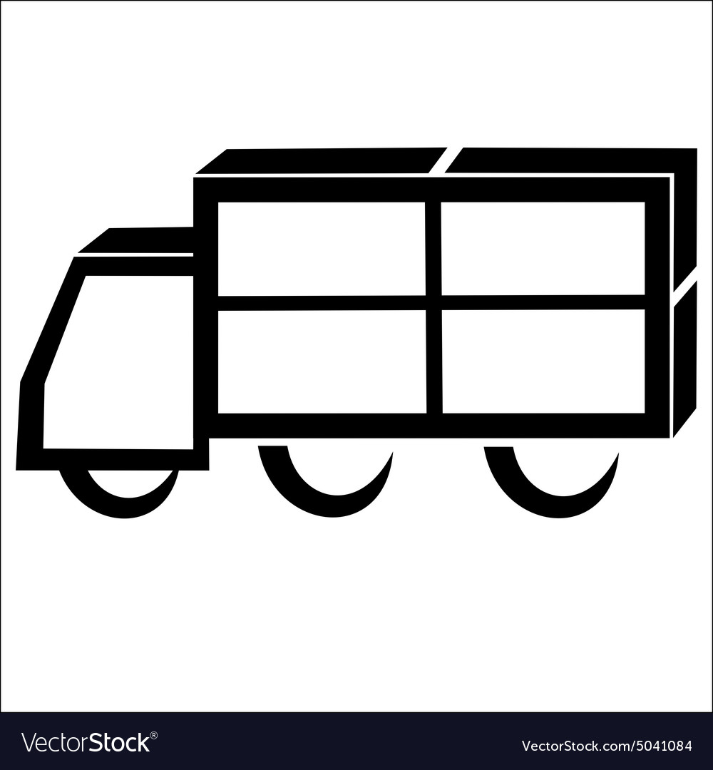 Delivery truck symbol