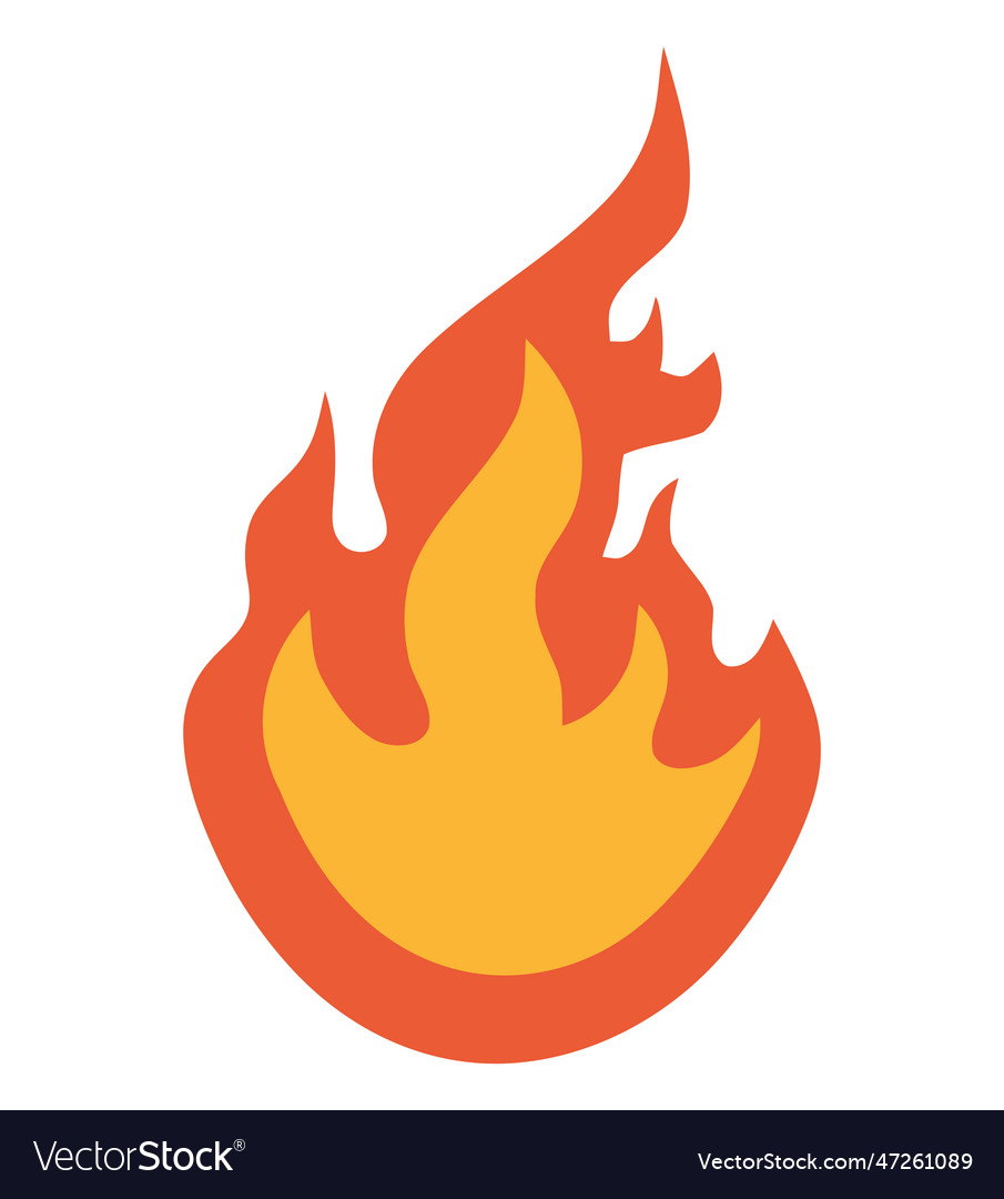 Burning inferno design Royalty Free Vector Image