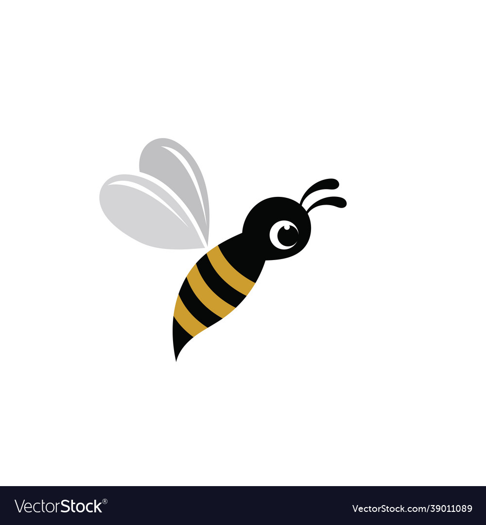 Honeycomb bee animal logo image Royalty Free Vector Image