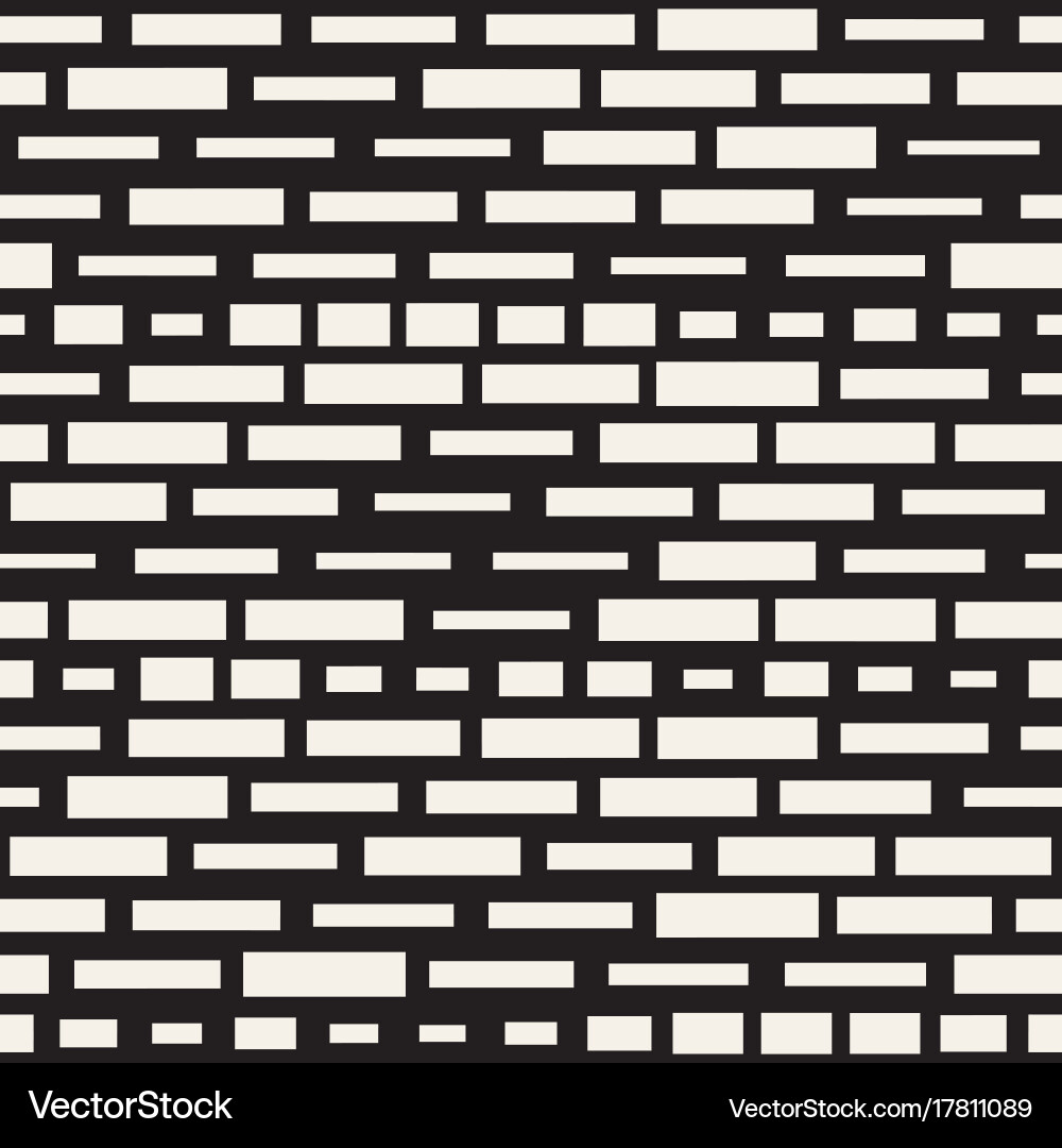 Seamless black and white irregular dash Royalty Free Vector