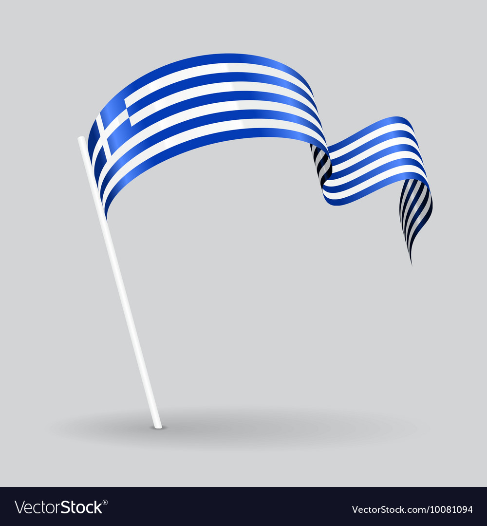 Greek wavy flag