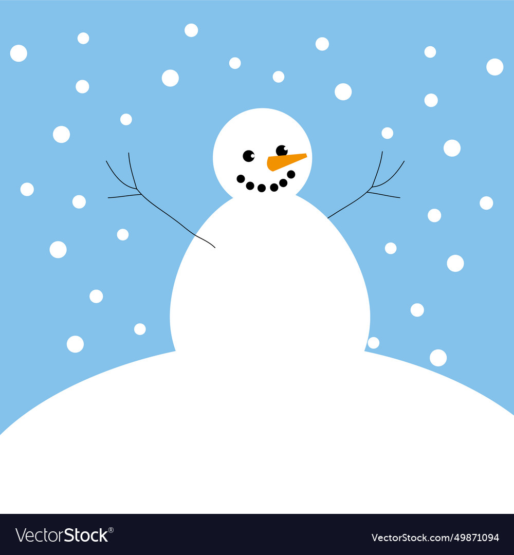 Happy christmas snowman Royalty Free Vector Image