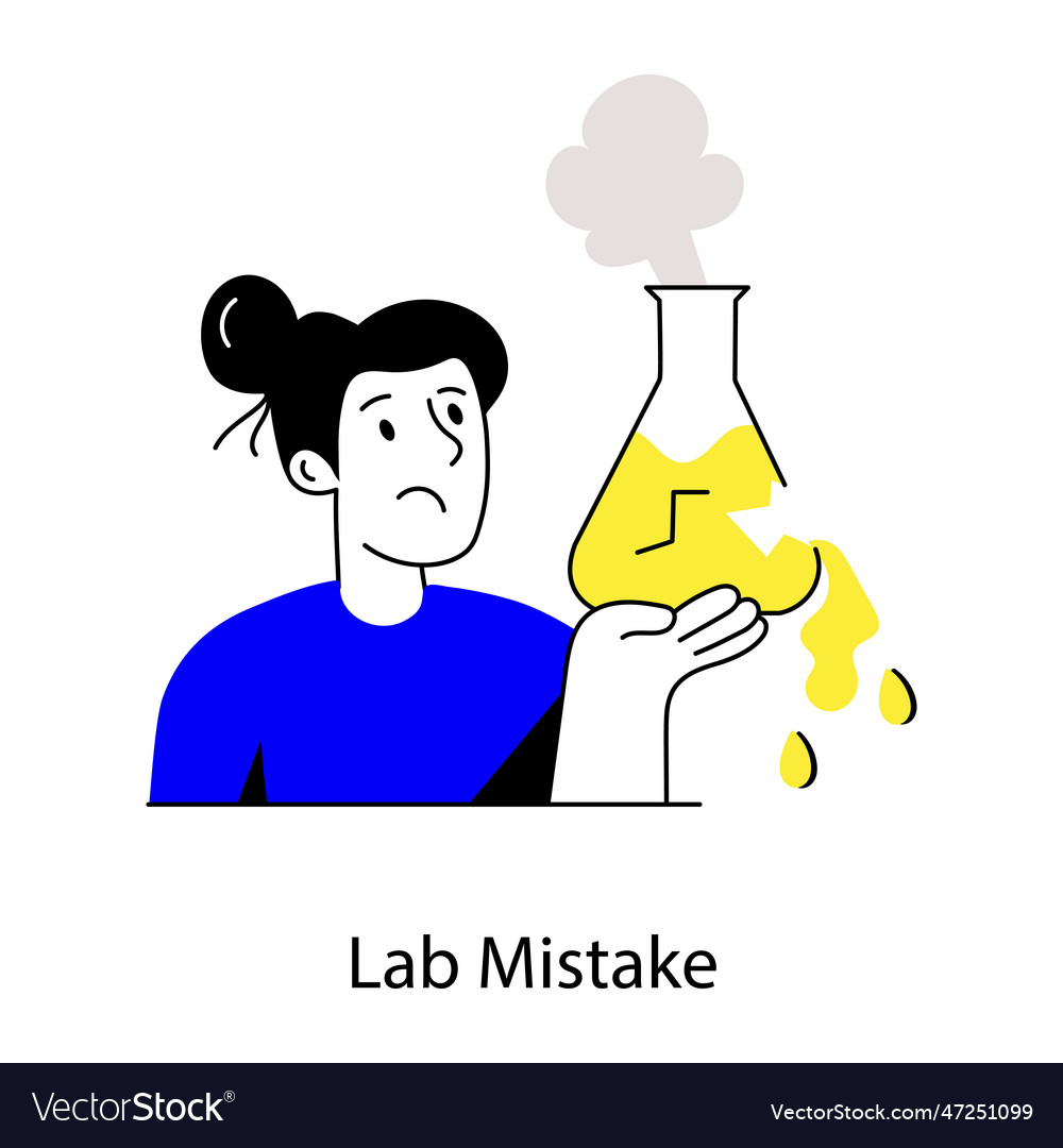 Lab Mistake Royalty Free Vector Image VectorStock lab-mistake-royalty-free-vector-image-vectorstock