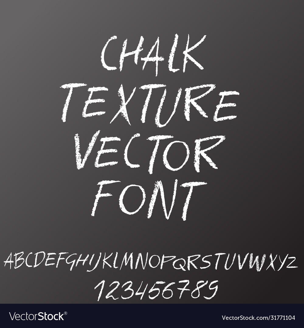 Handwritten chalked alphabet imitation Royalty Free Vector