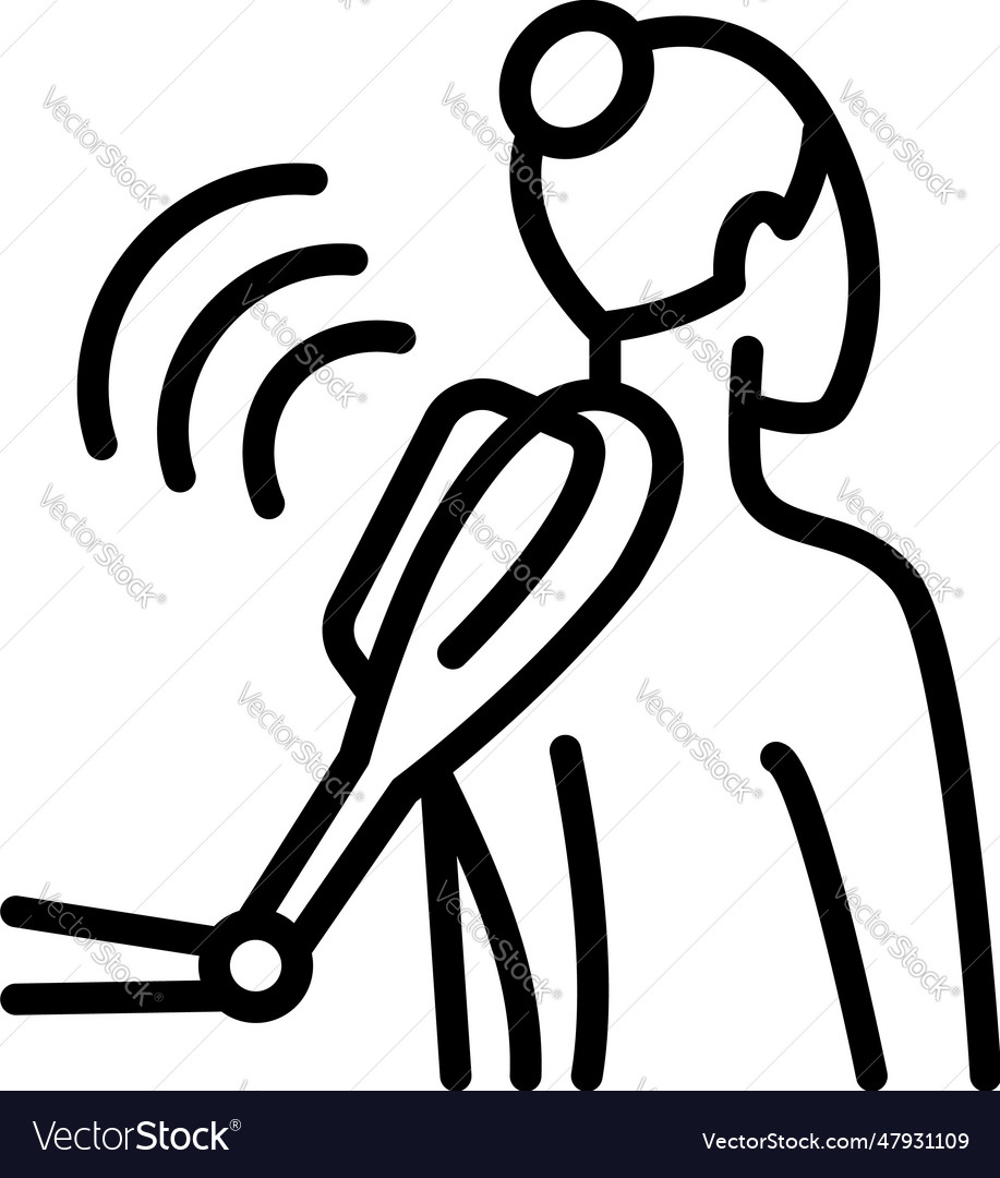 Physical therapy aid icon magnetic royalty free vector image