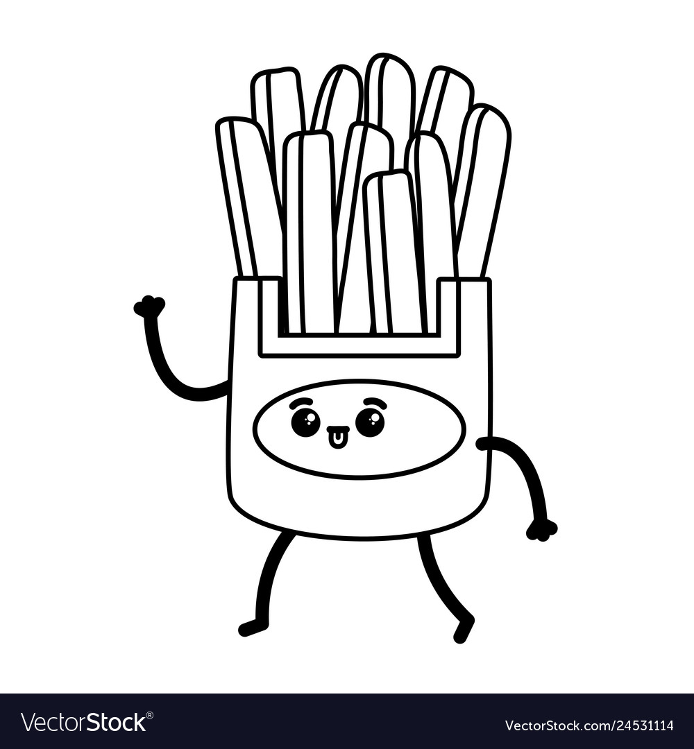 Kawaii food cartoon Royalty Free Vector Image - VectorStock