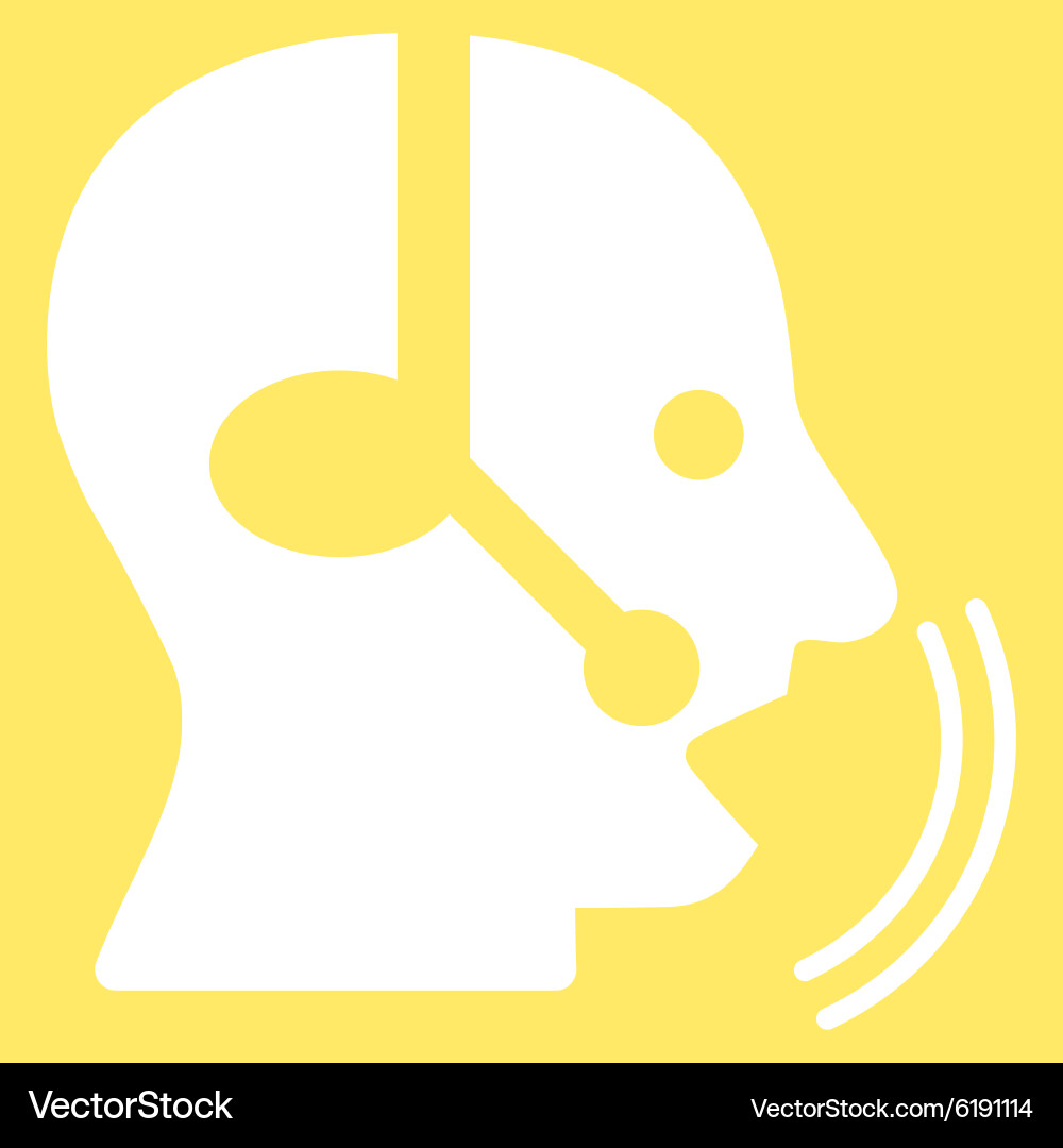 Operator speech icon Royalty Free Vector Image