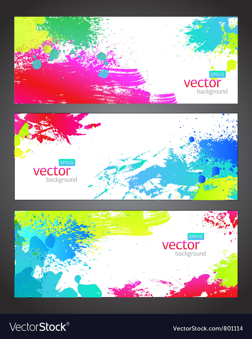 Splash banners Royalty Free Vector Image - VectorStock