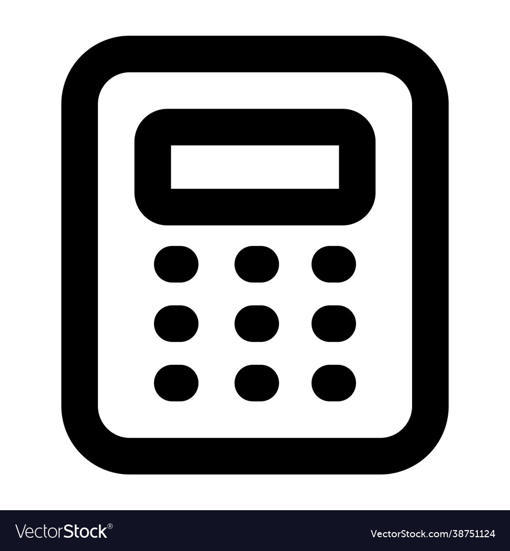 Calculator Royalty Free Vector Image - VectorStock