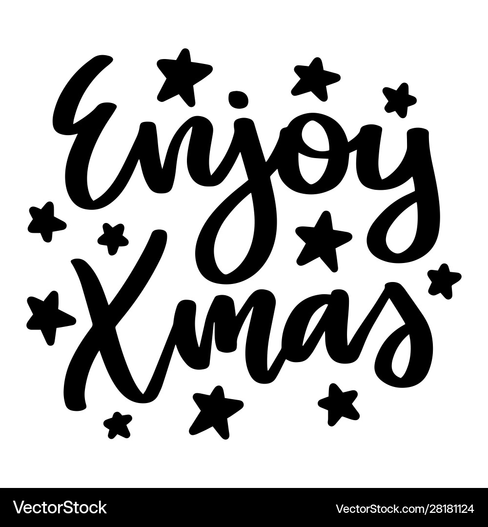 Christmas quote Royalty Free Vector Image - VectorStock