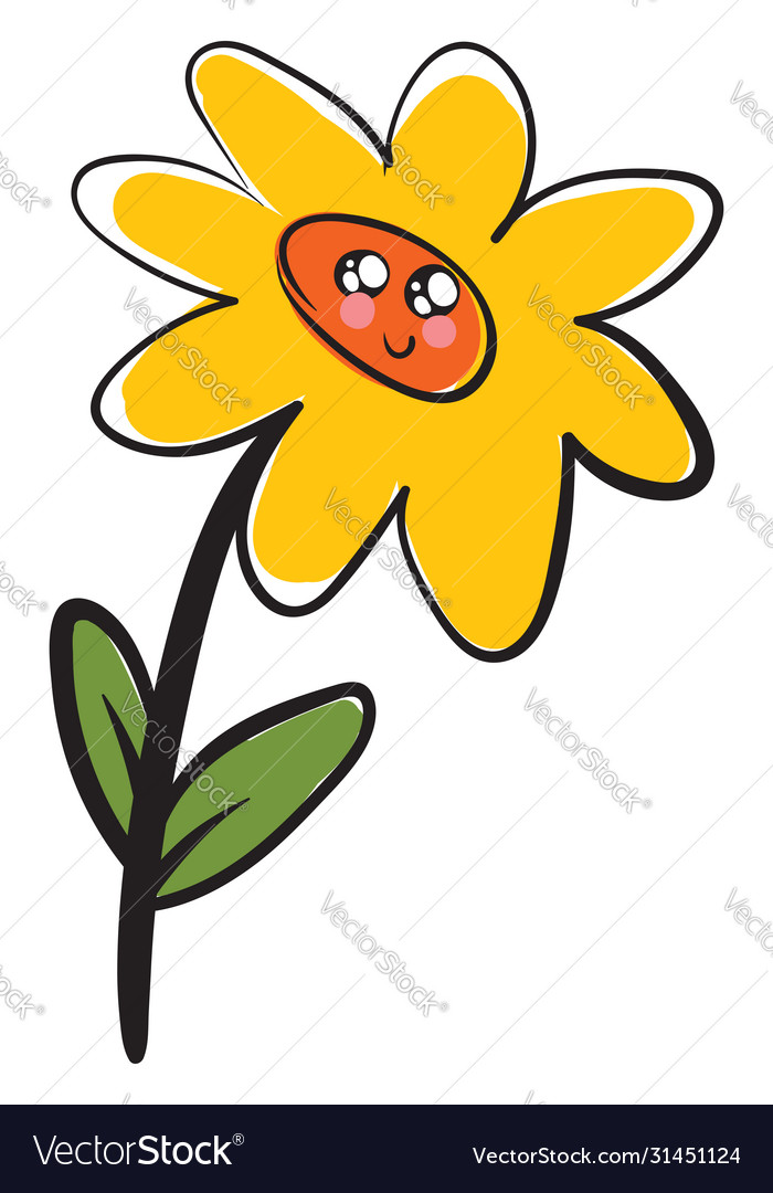 Marigold flower on white background Royalty Free Vector