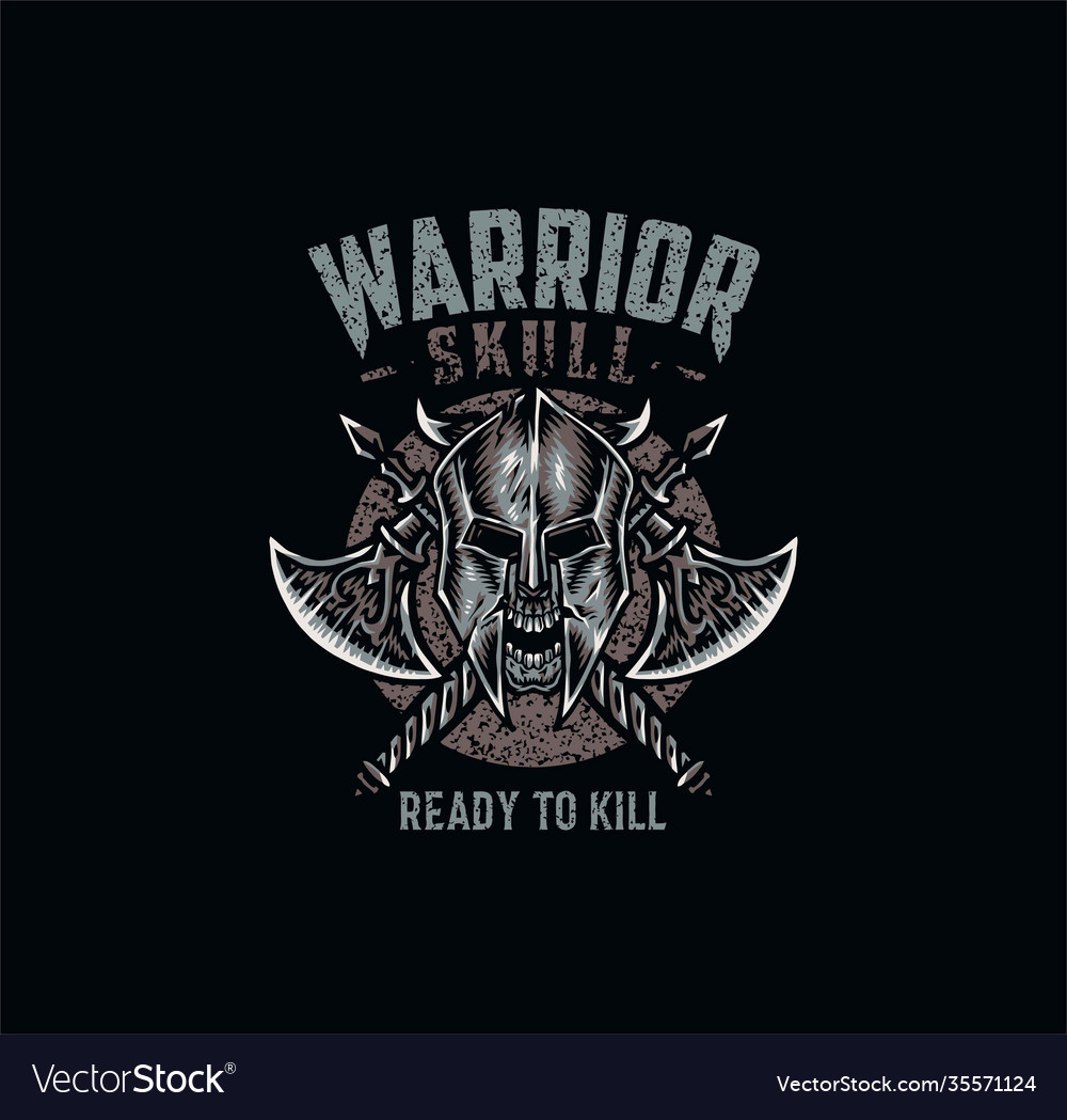 Spartan Warrior Skull Tee shirt design