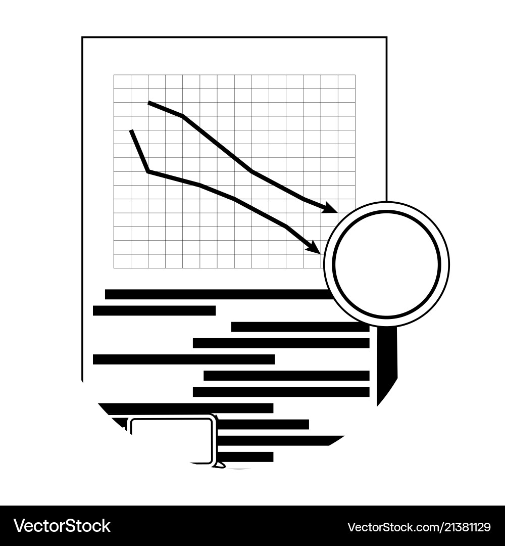 Market fall downward Royalty Free Vector Image