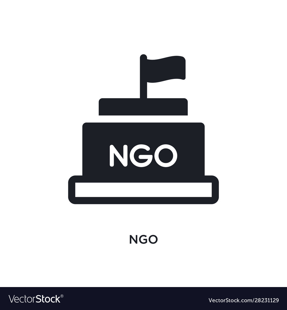 Ngo isolated icon simple element from political Vector Image