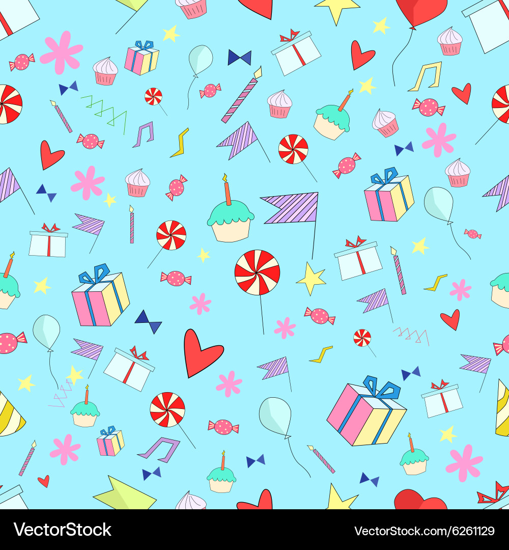 Seamless pattern holiday Royalty Free Vector Image