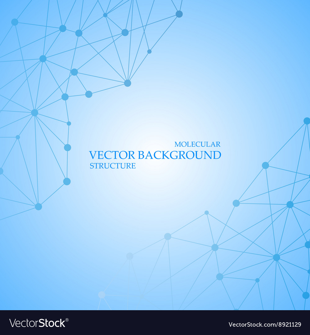 Structure molecule and communication dna atom Vector Image