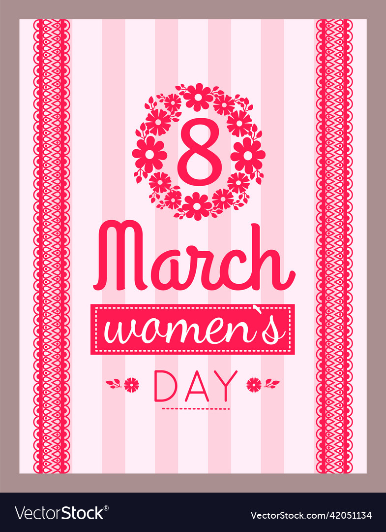 Banner for international womens day flyer Vector Image