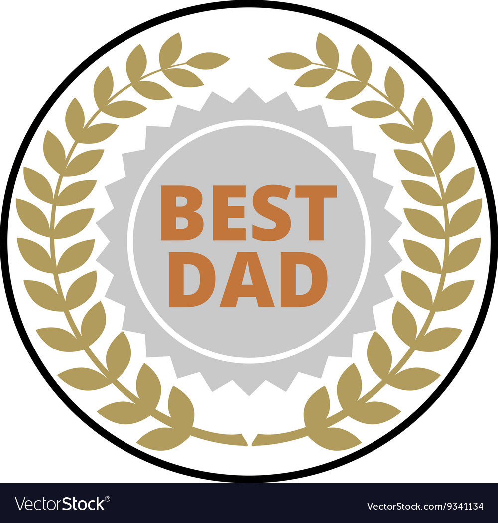 Best dad label Royalty Free Vector Image - VectorStock