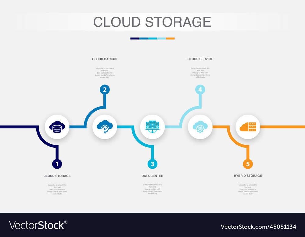 Cloud storage cloud backup data center cloud Vector Image