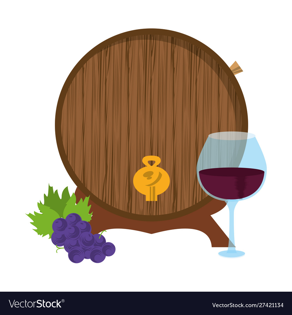 Wooden barrel icon Royalty Free Vector Image - VectorStock