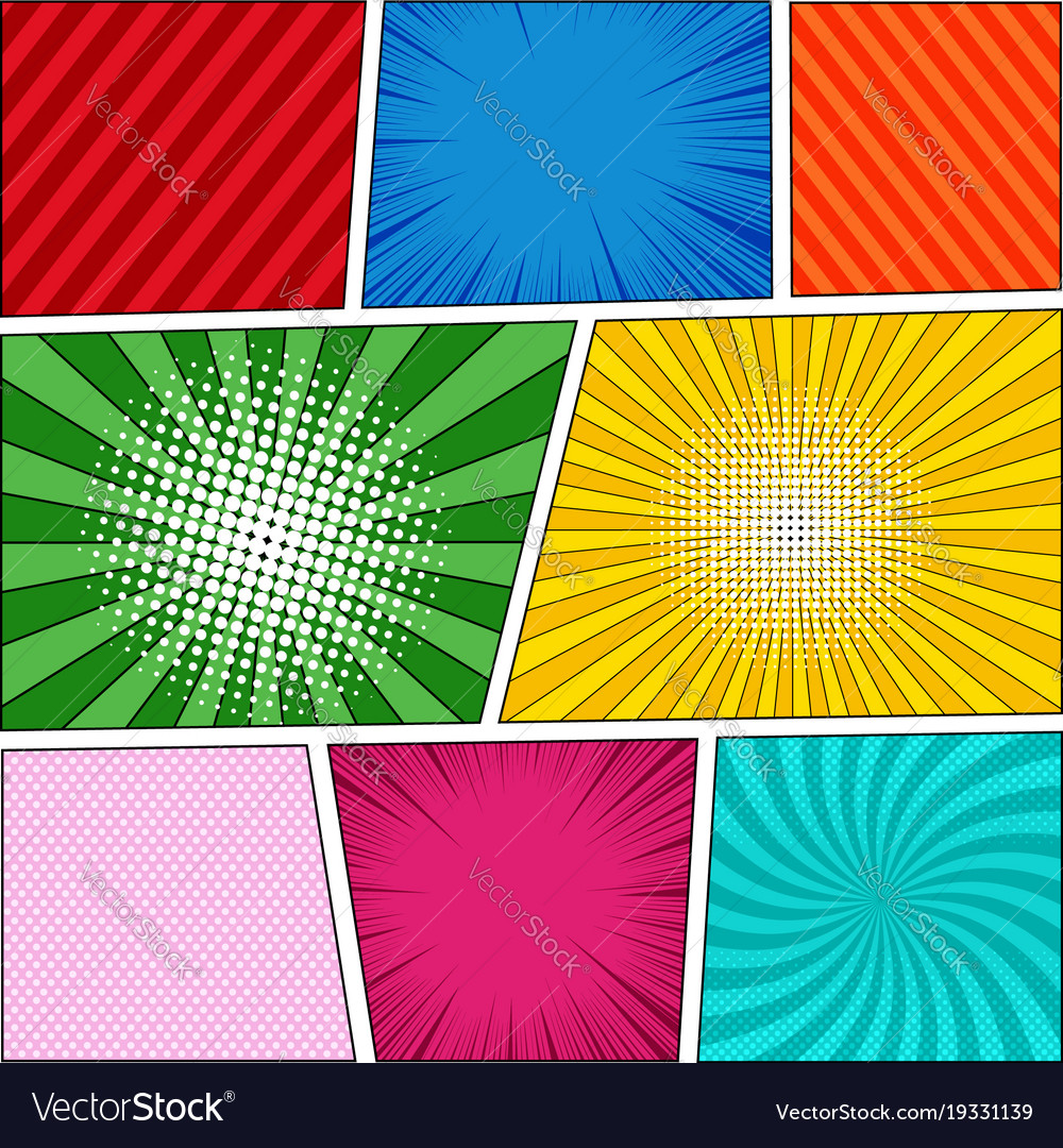 Comic book background Royalty Free Vector Image