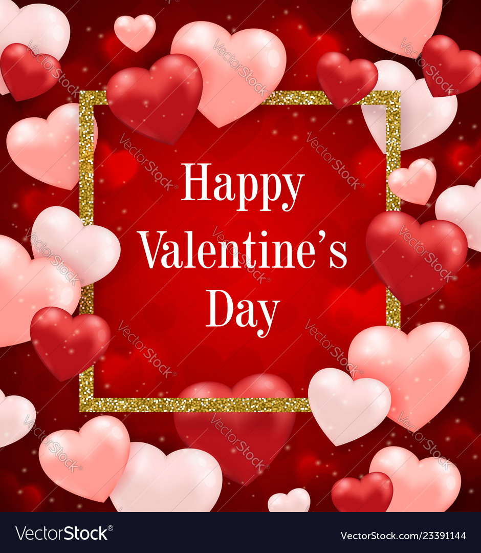 Red Background For Valentines Day Royalty Free Vector Image