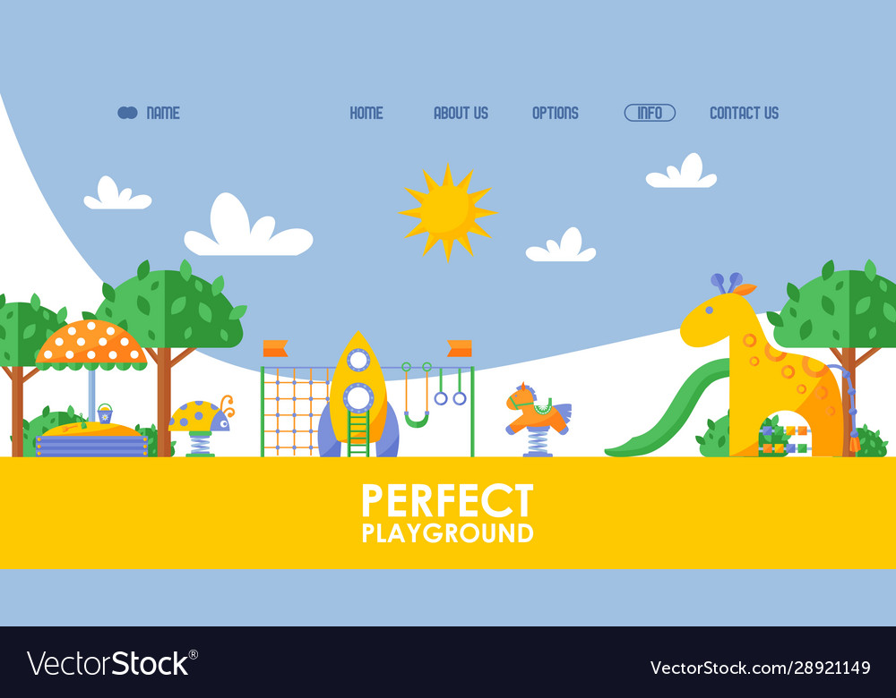 Children playground website