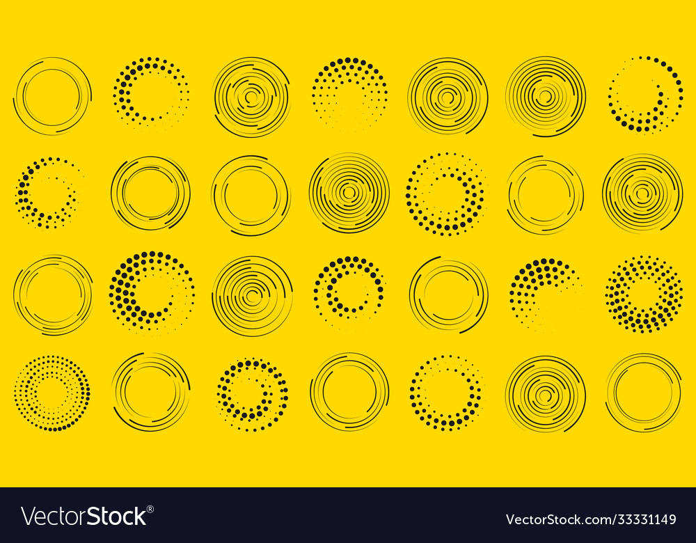 Circle speed lines Royalty Free Vector Image - VectorStock