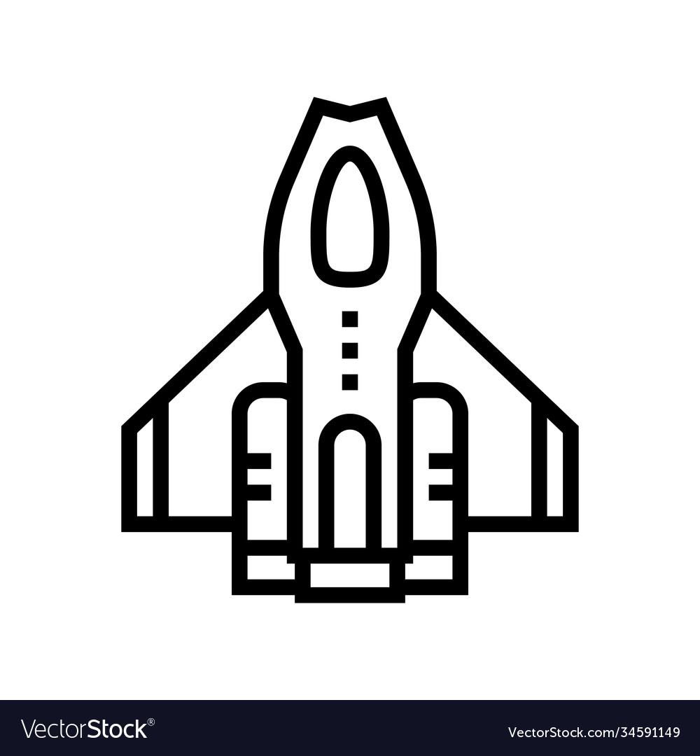 Fantastic airplane geek line icon Royalty Free Vector Image