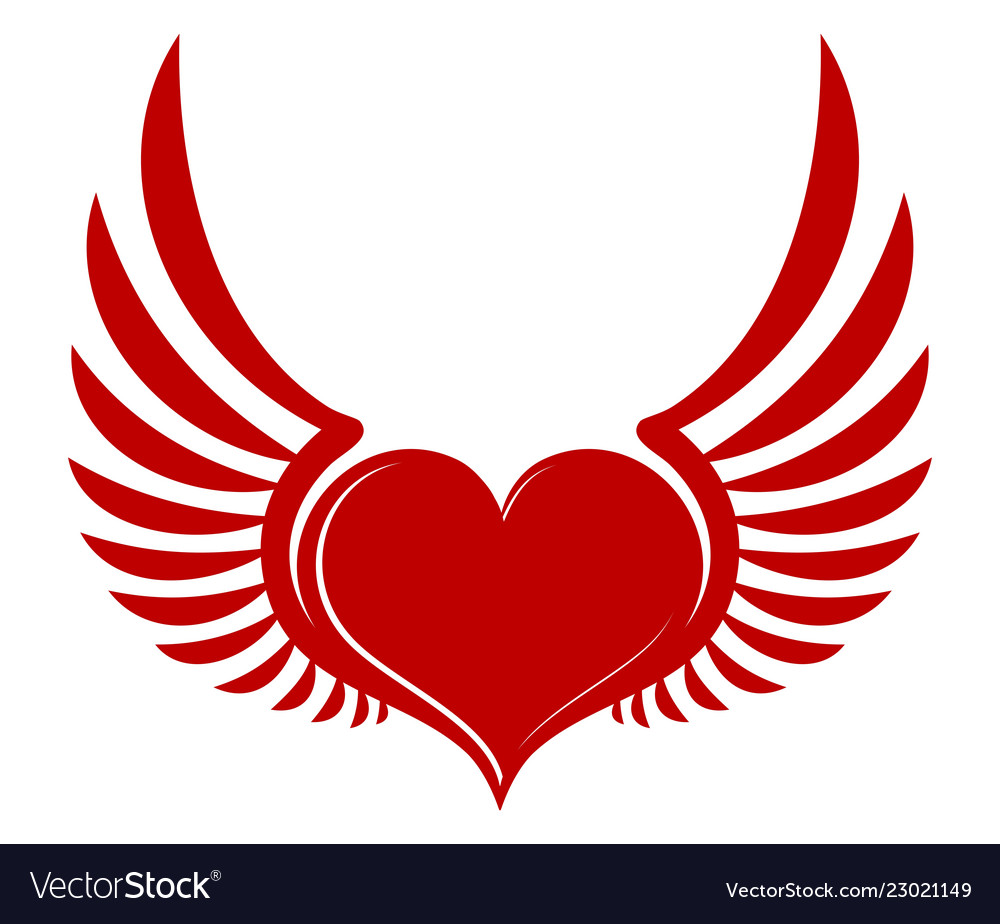 Heart with wings